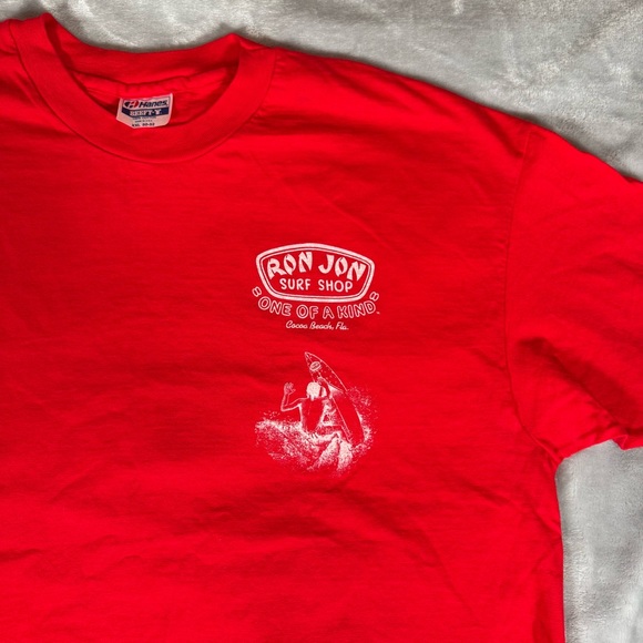 Vintage Ron Jon Surf Shop Florida T Shirt Mens 2XL (Fits XL) Made In USA 80s - Picture 6 of 10